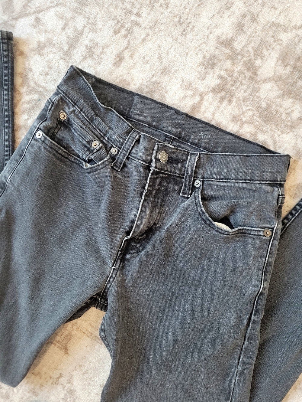Levi’s Water<Less Skinny Jeans Womens 28x30 Faded Black - Picture 2 of 6
